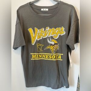 Minnesota Vikings Women’s Small Oversized ‘47 Brand NFL Tee